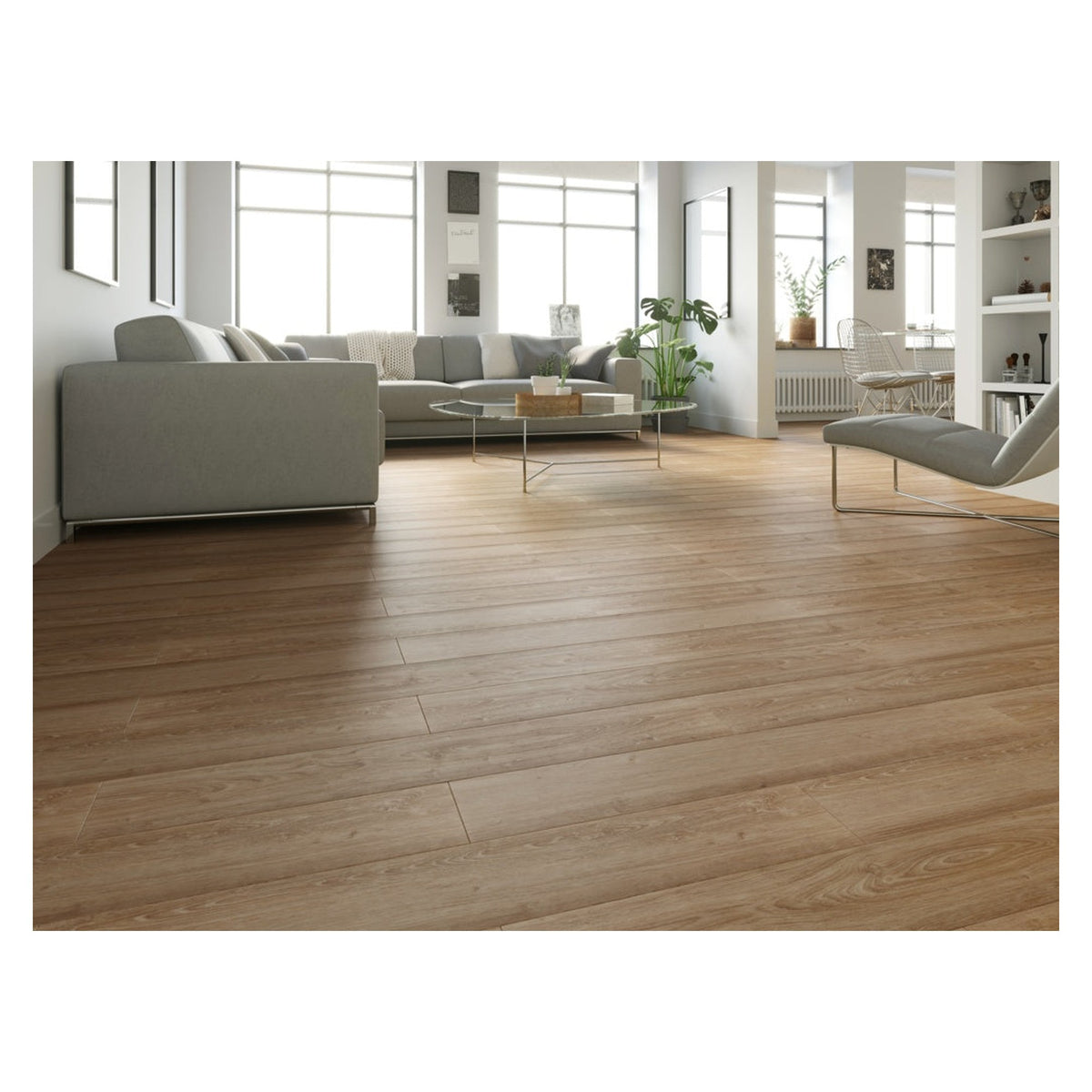 Woodside Luxury Vinyl Click Flooring in Classic Oak, view 2