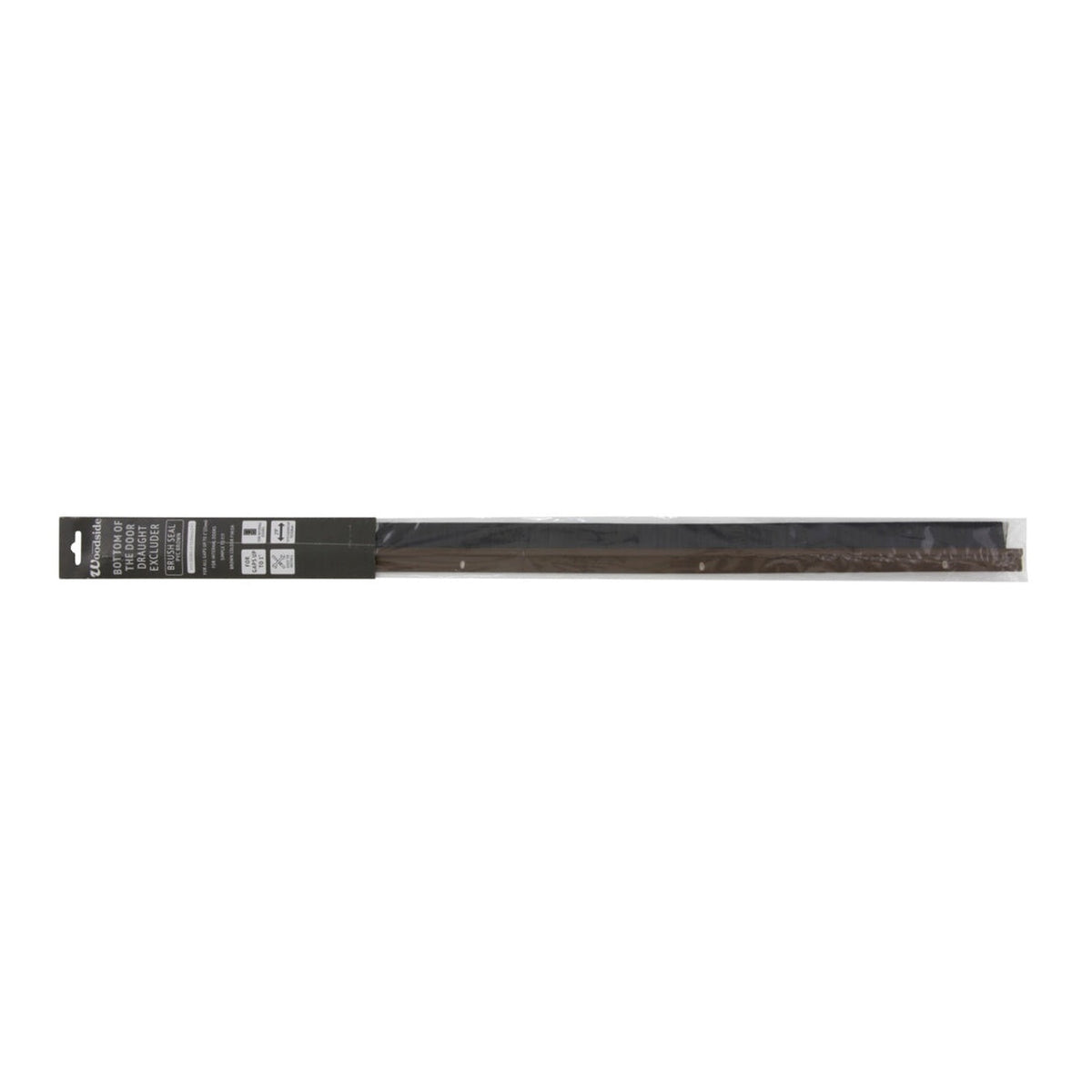 Woodside brown PVC brush seal for internal doors, view 2
