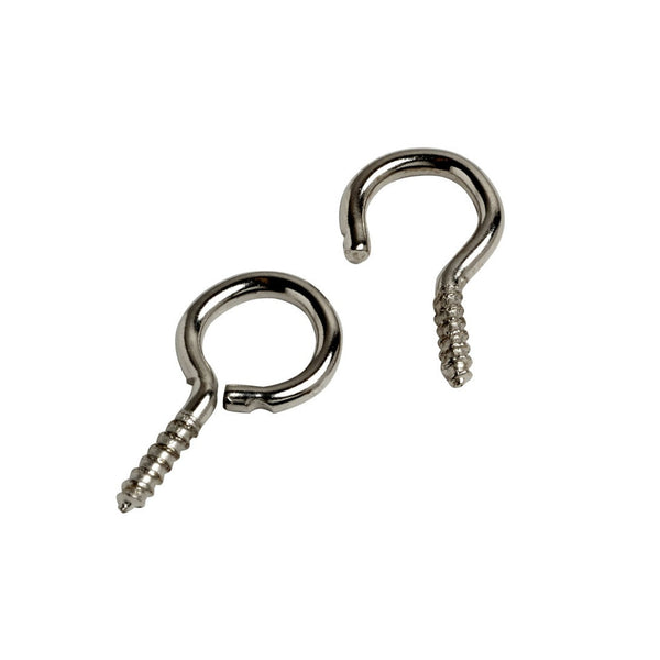 Woodside silver net wire hooks and eyes pack of 6