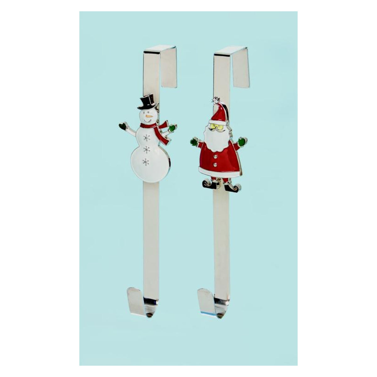 Wreath Hanger - 38cm Santa Snowman
