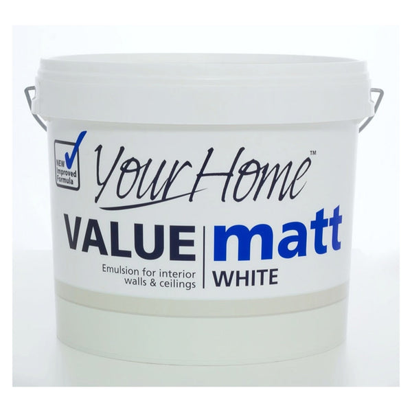 Your Home Value Matt 5L tin in Brilliant White
