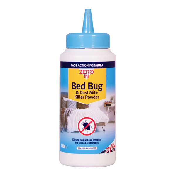Zero In bed bug and dust mite killer powder 250g
