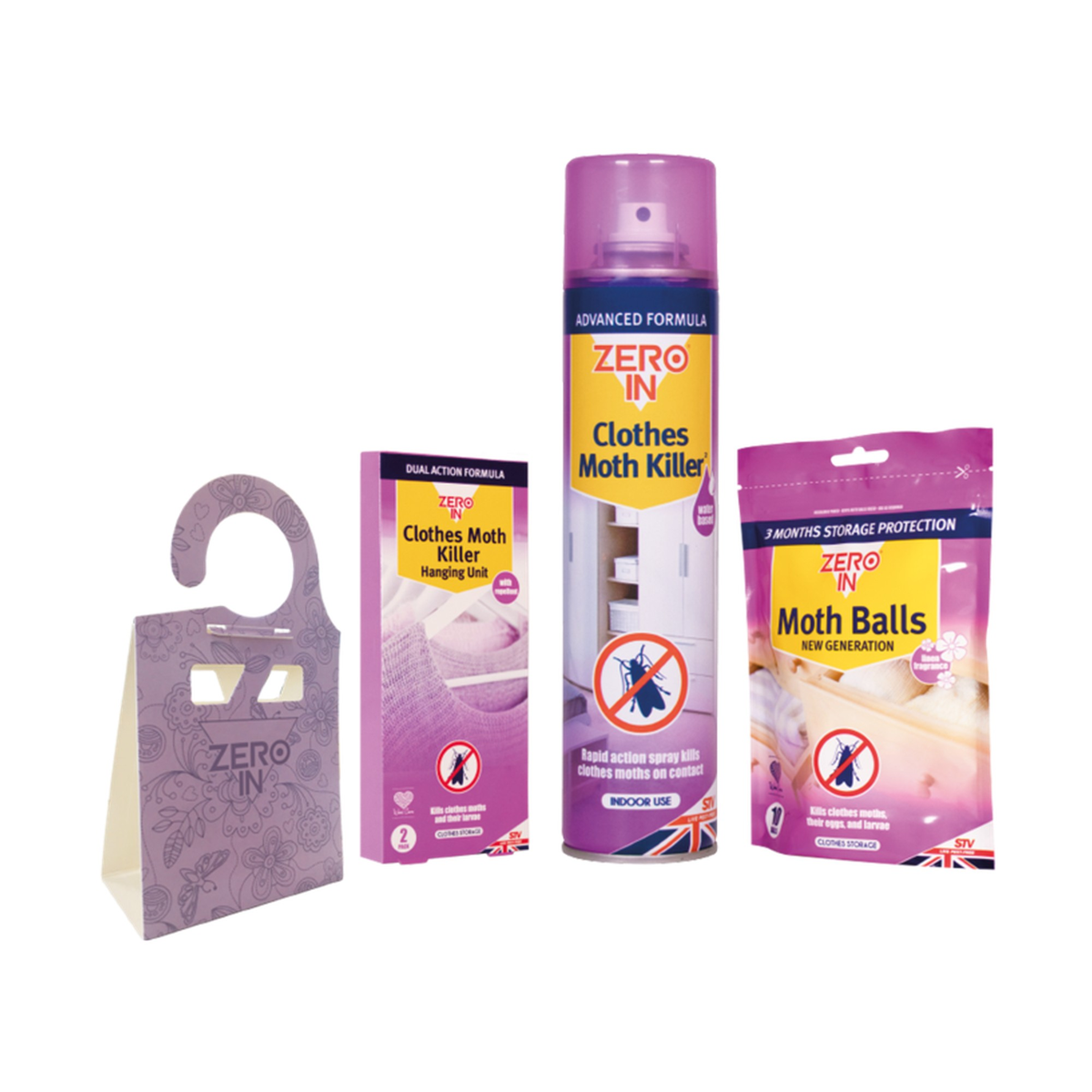 Zero In clothes moth killer kit