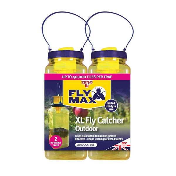Zero In Fly Max XL outdoor fly catcher, twin pack
