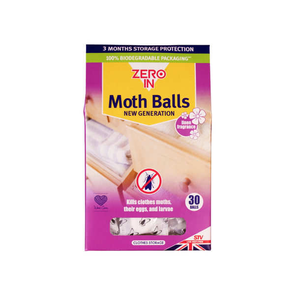 Pack of 30 Zero In moth balls