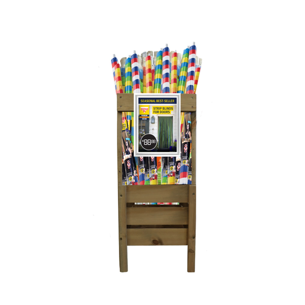 Zero In plastic strip blind for doors, 90 x 200cm