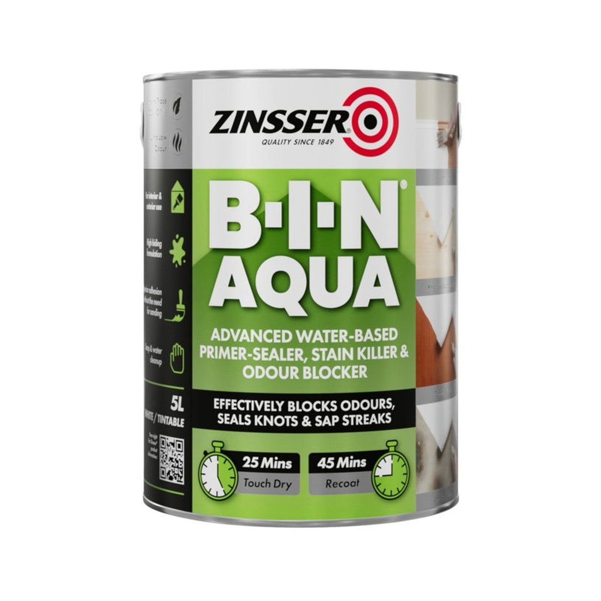 Zinsser B-I-N Aqua primer sealer stain killer 5L