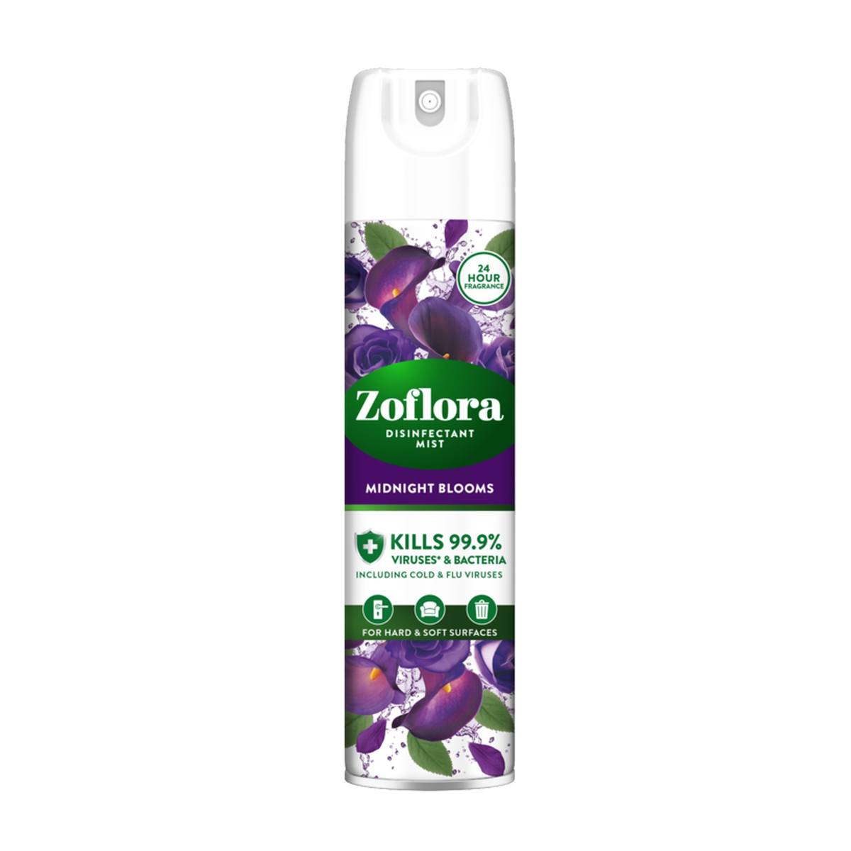 Zoflora Disinfectant Mist Aerosol 300ml in Midnight Blooms
