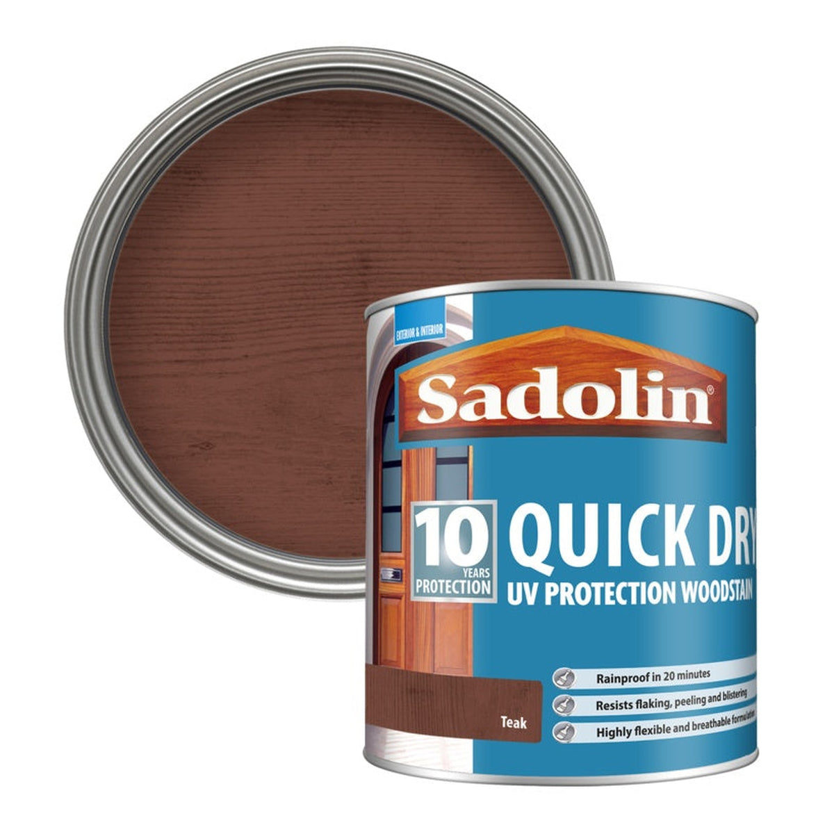 10 Year Quick Dry Woodstain 1L - Teak