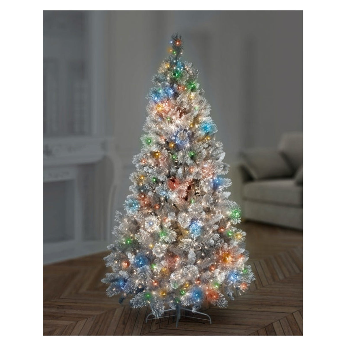 1000 LED Multi Action Treebrights With Timer - Multi /Clear Cable, view 2