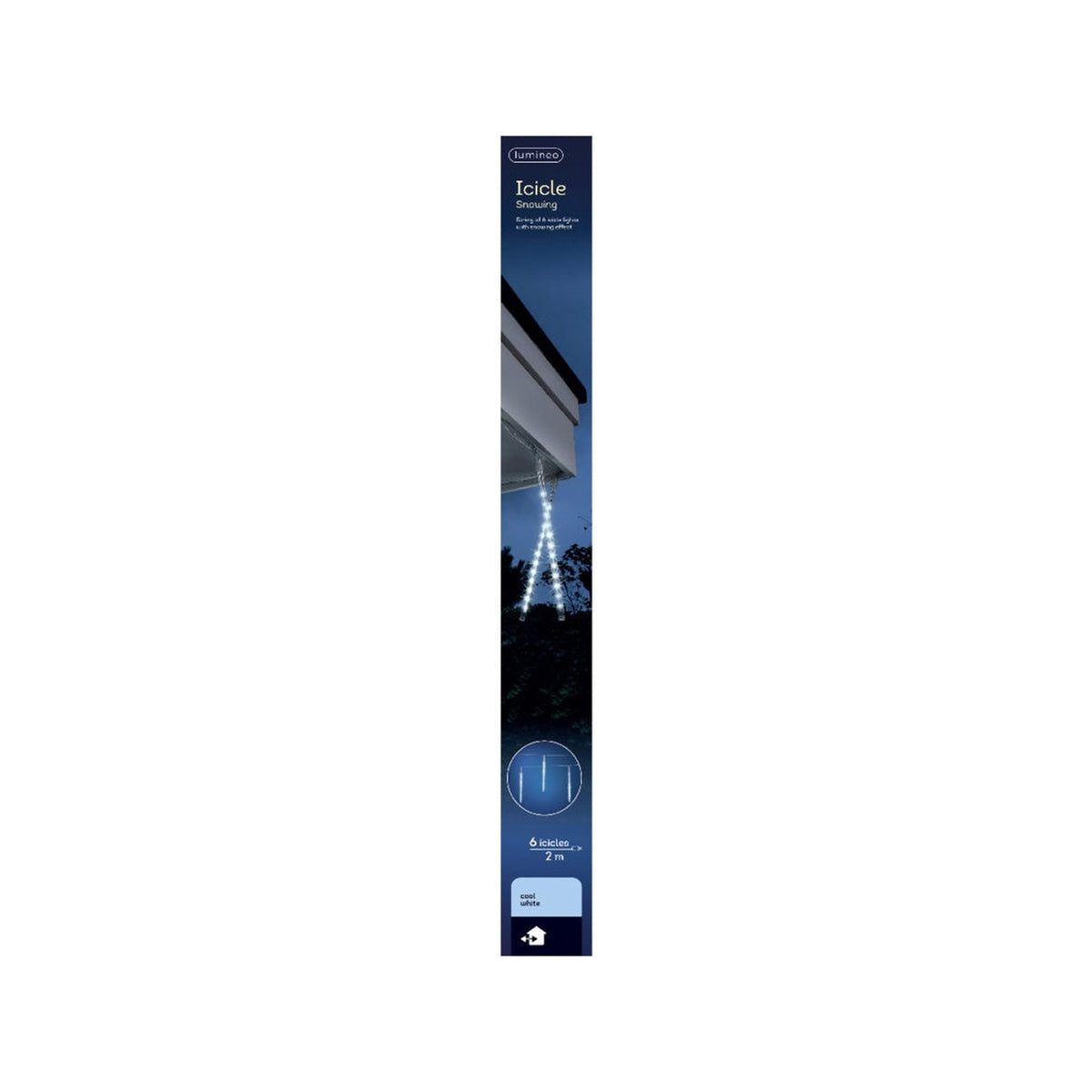 144 LED Icicle Lights 200cm - Cool White, view 2