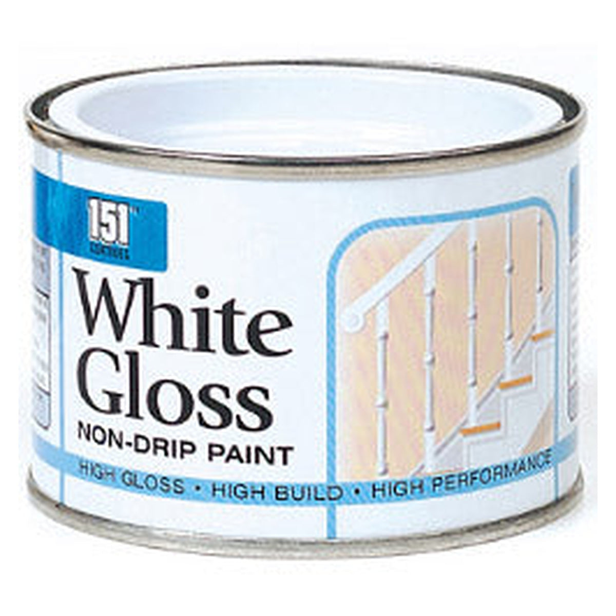 151 Coatings white non-drip gloss paint 180ml pot