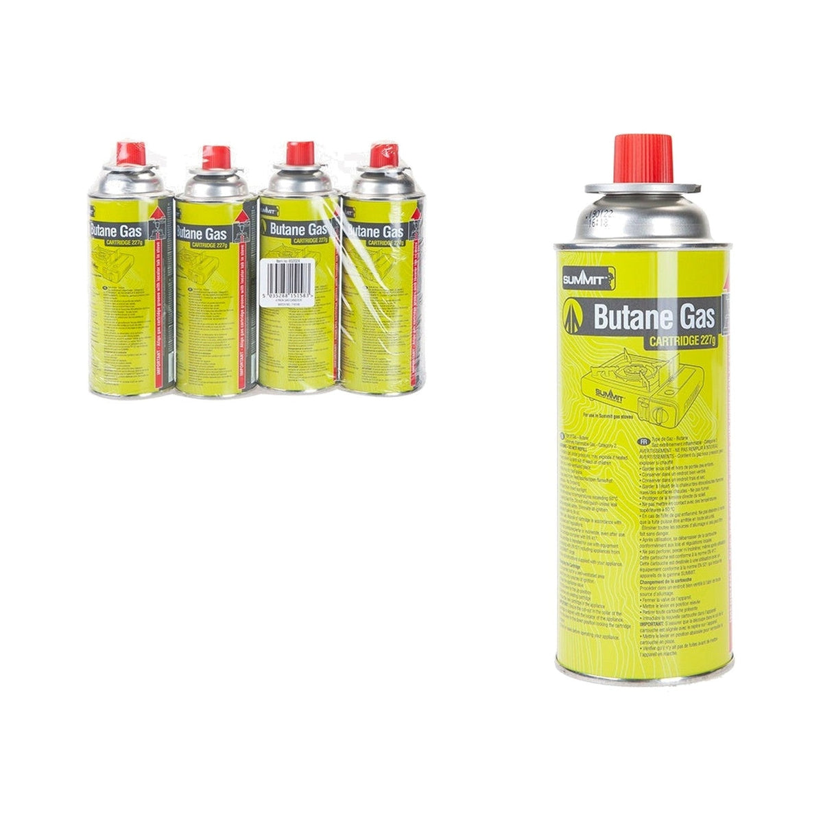 GoSystem Gas Cartridges, 227g, Pack of 4