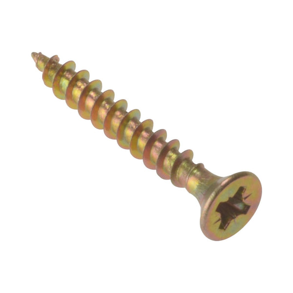 Forge Fix Multi-Purpose Screws, Zinc Yellow, 5 x 100mm, Box of 100