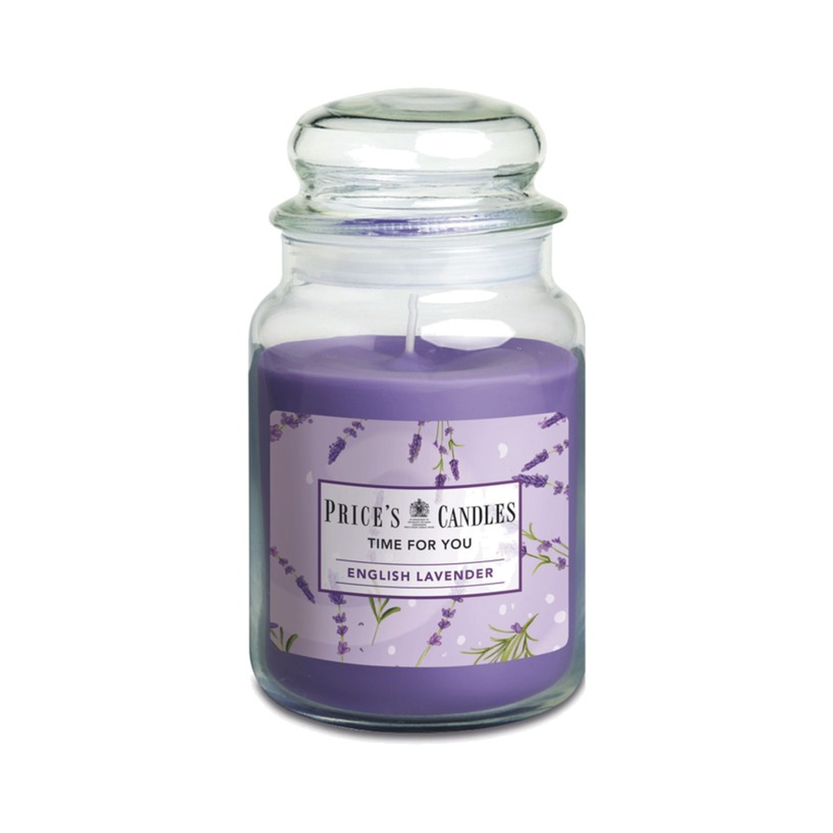 Price's Candles Time For You Large Jar Candle, English Lavender
