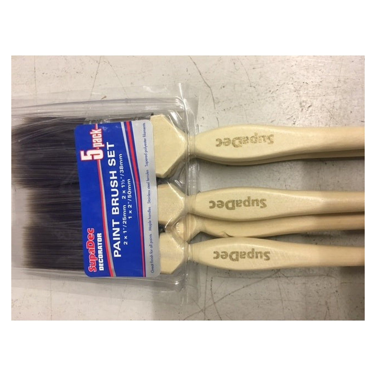 SupaDec Paint Brush Set, Pack of 5