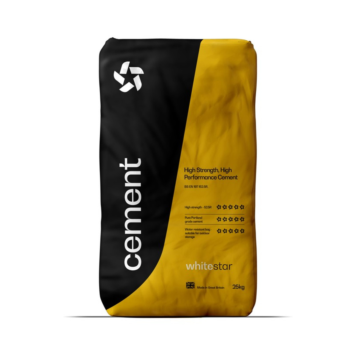Whitestar High Strength Grey Cement CEM I 52,5R 25kg