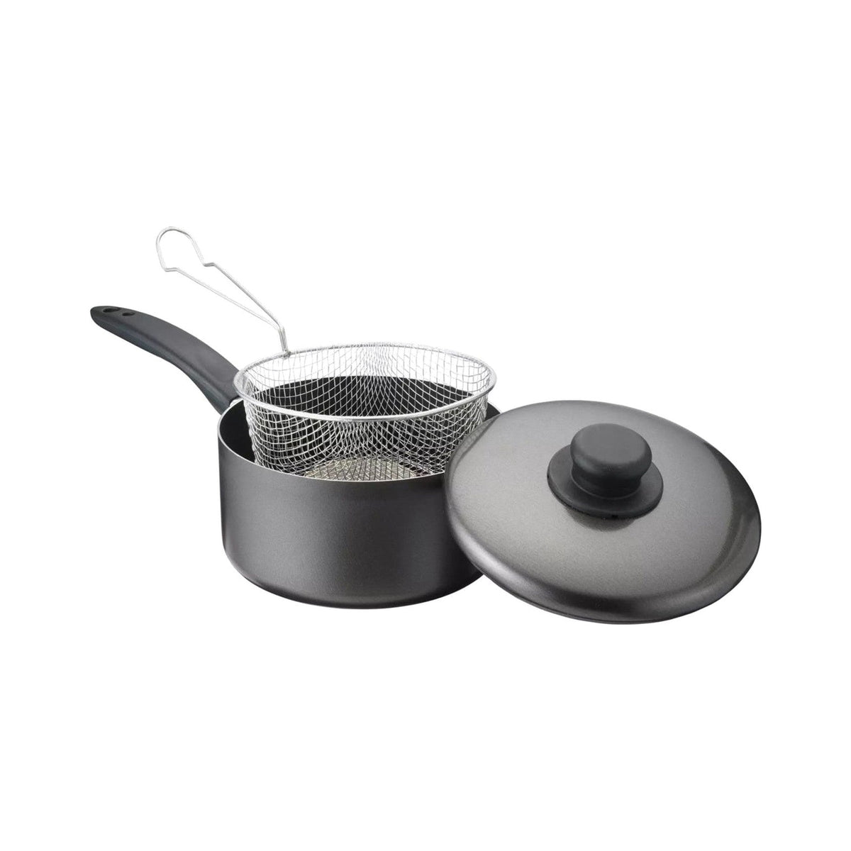 CookClassic Non Stick Chip Pan with Basket, 22cm
