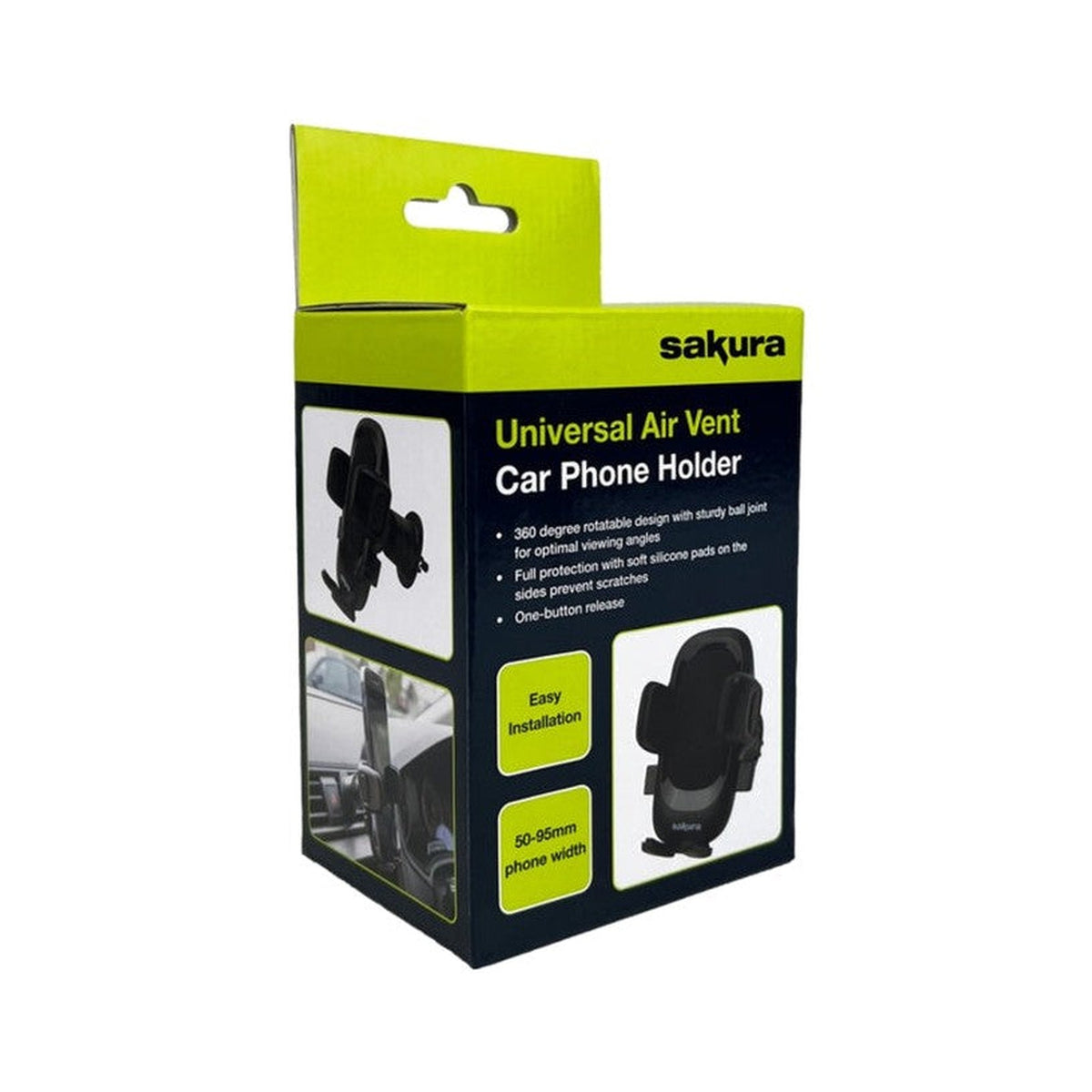 Sakura Universal Air Vent Car Phone Holder - 50-95mm