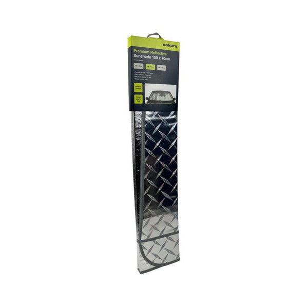 Sakura Premium Reflective Windscreen Sunshade - 150 x 70cm