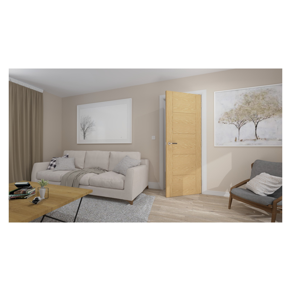 5 Panel Ladder Unfinished Oak Door - 1981 x 838mm