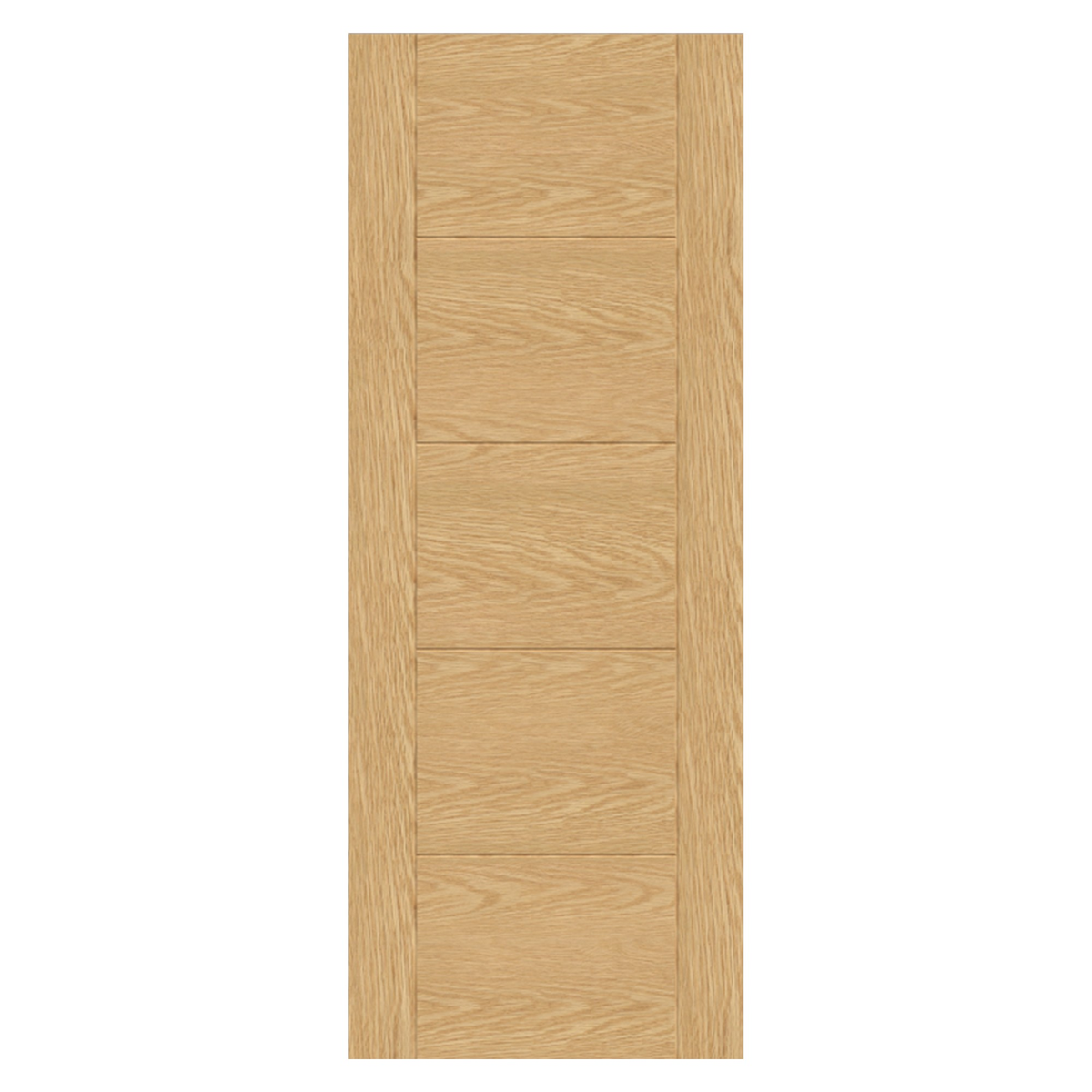 5 Panel Ladder Unfinished Oak Door - 1981 x 838mm, view 2