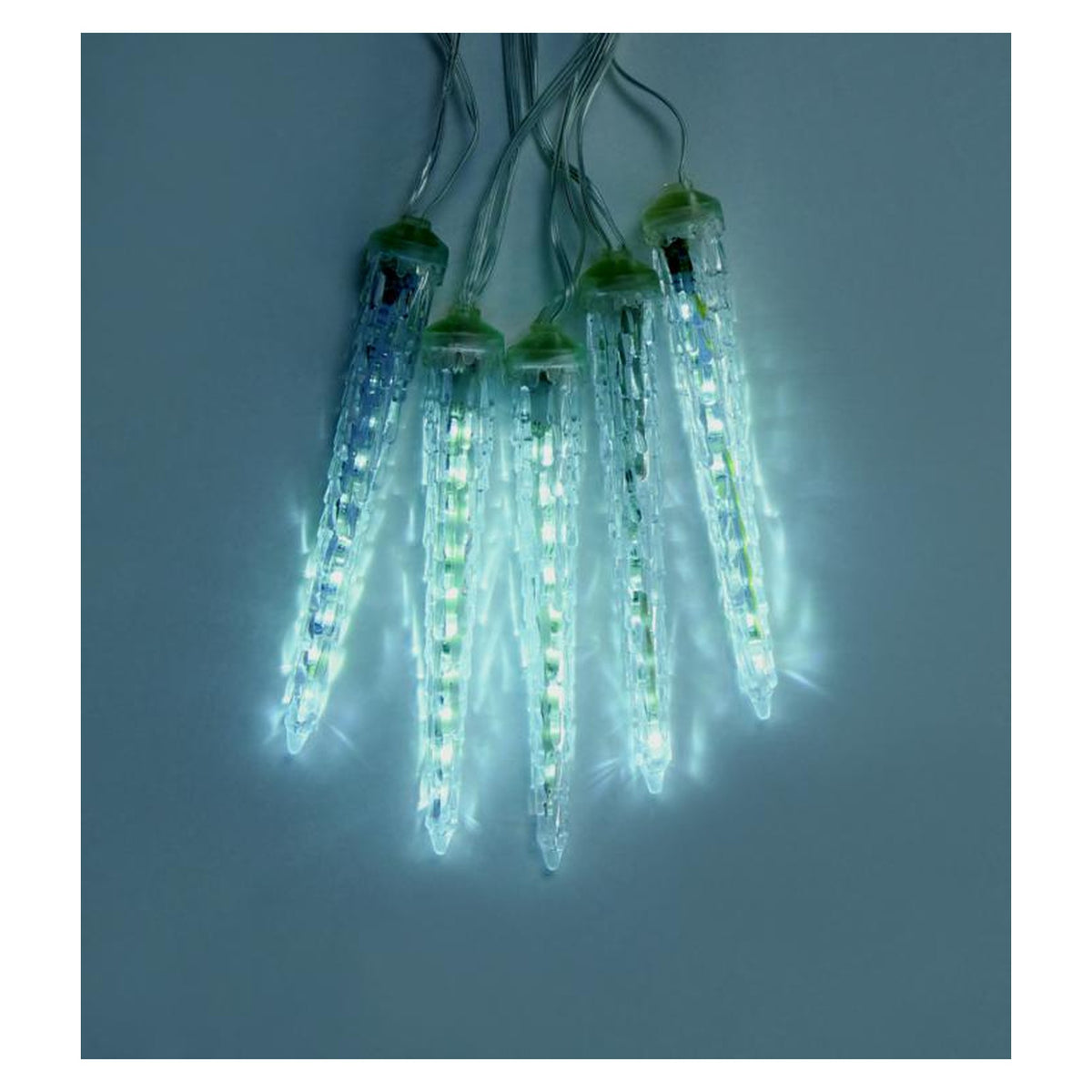 5 Piece LED Digital Icicle Light - 16cm Multicolour