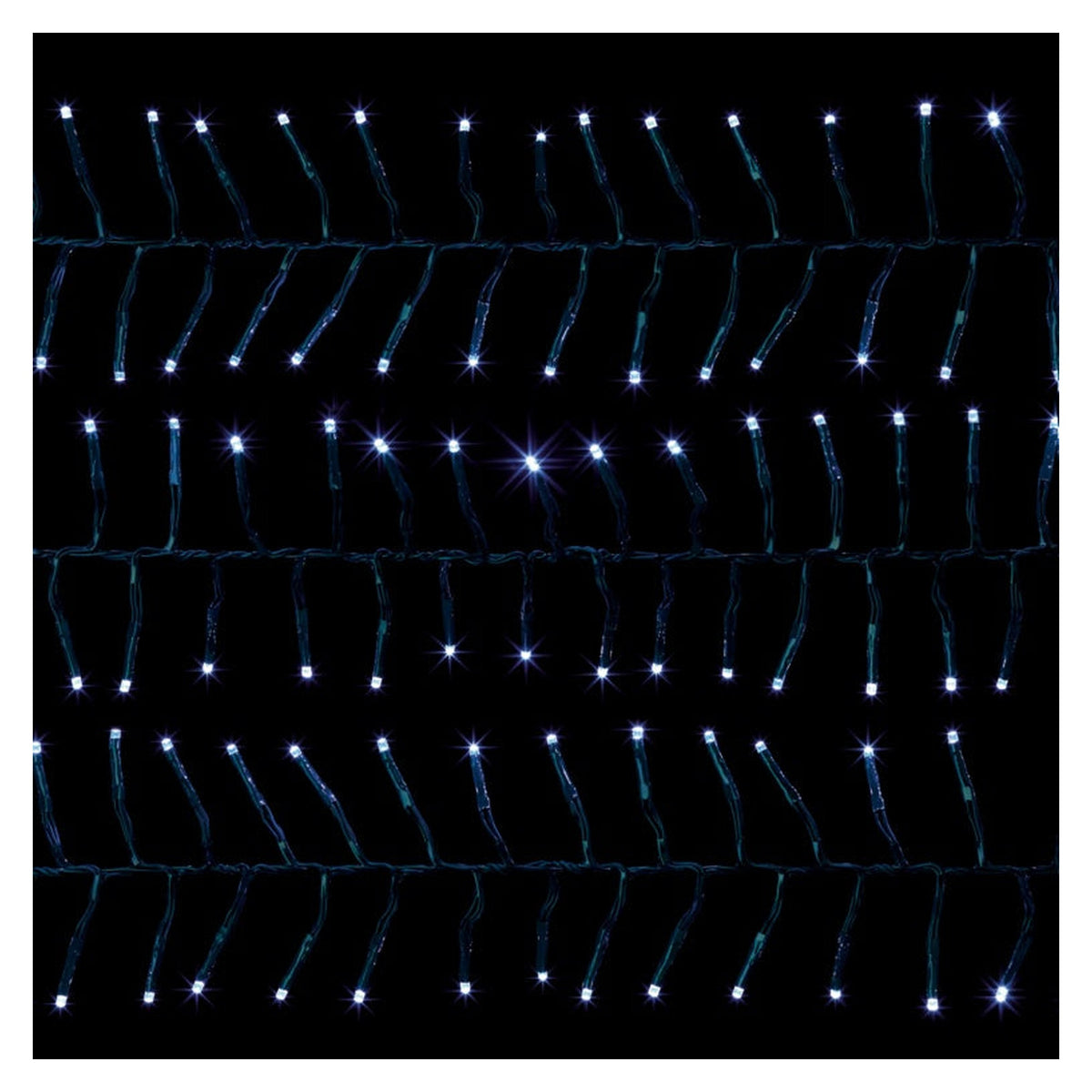 5000 LED Multi Action Cluster Brights With Timer - White /Green Cable