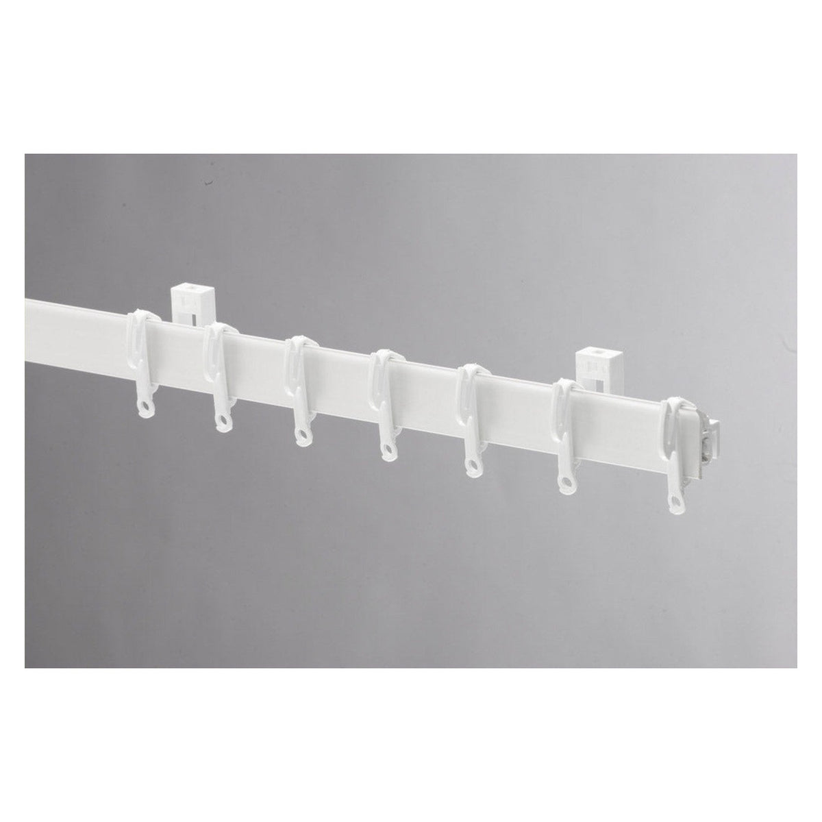 Swish Sologlyde PVC Curtain Track, White, 125cm