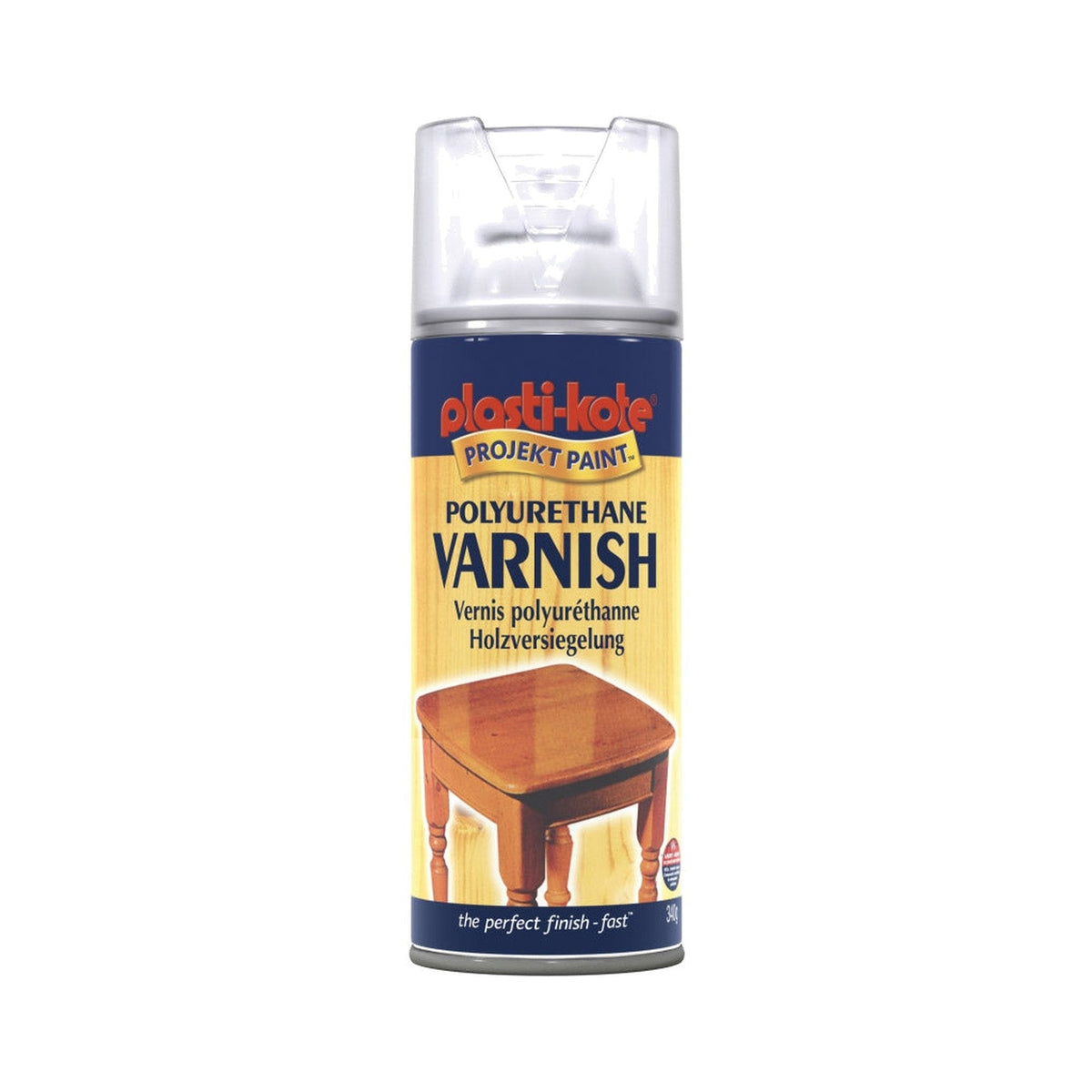PlastiKote Polyurethane Varnish, Clear Satin, 400ml
