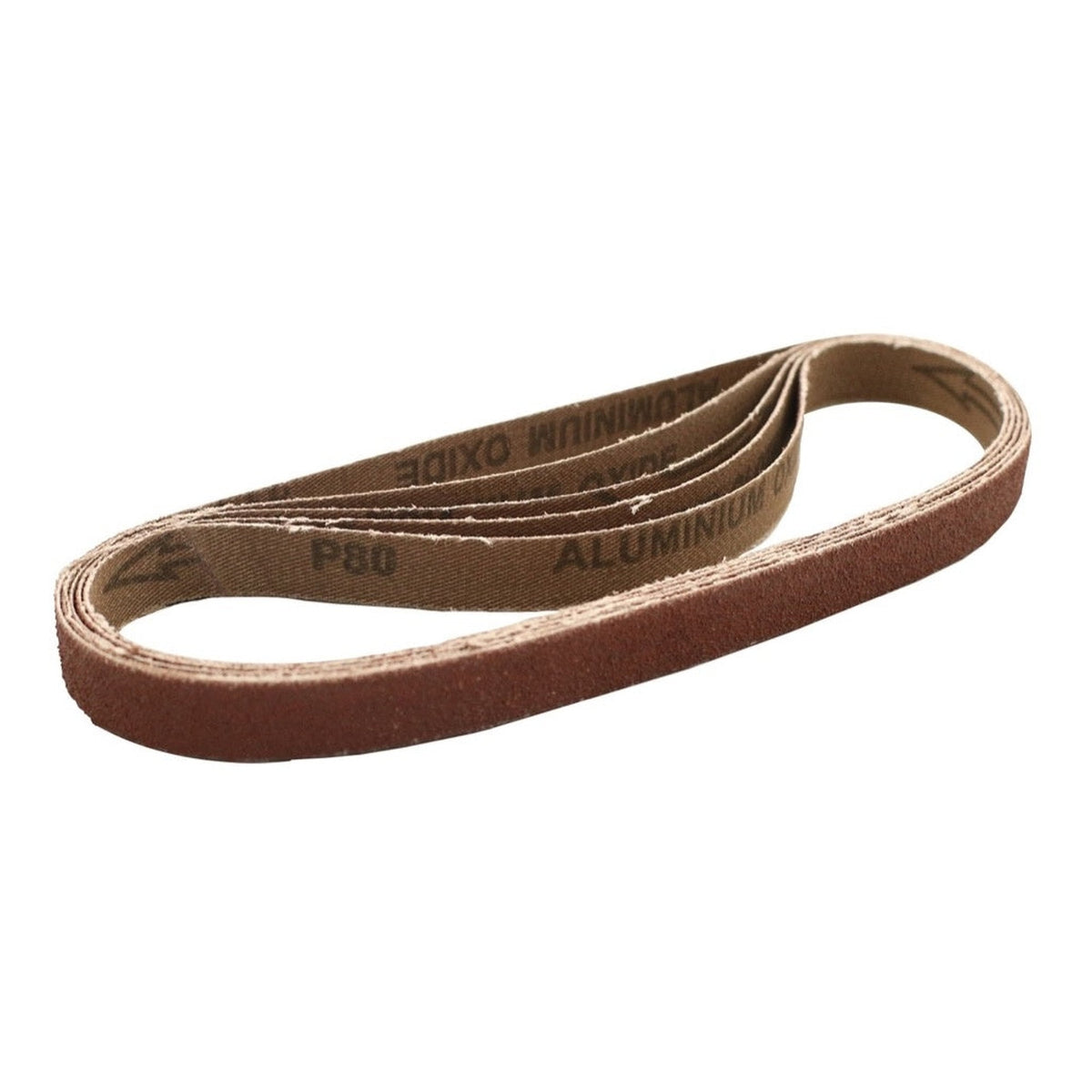 Abracs 13mm x 457mm file belts, 80 grit, pack of 5, view 2