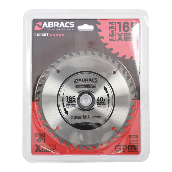 Abracs 165mm 40 tooth circular saw blade