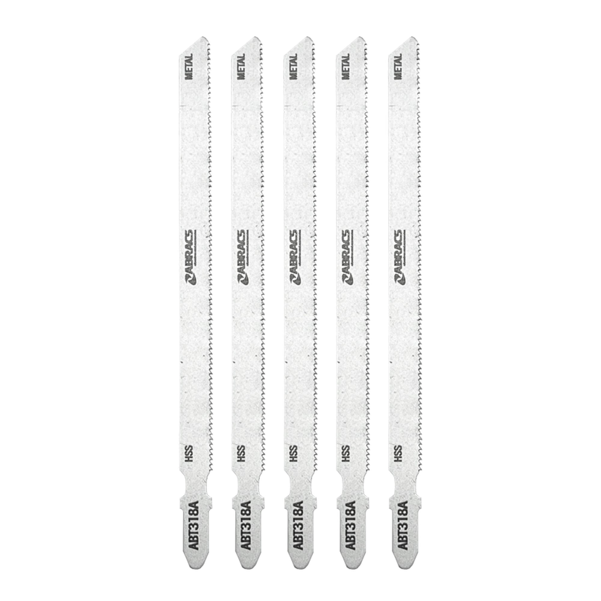 Pack of 5 Abracs 132mm jigsaw blades for metal, view 2