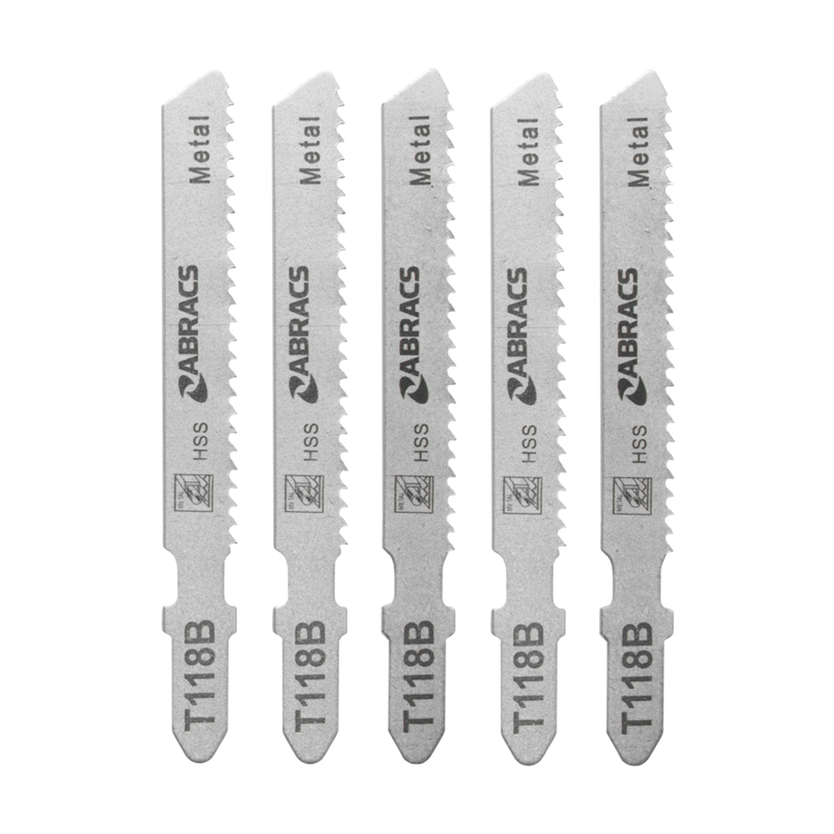 Abracs 77mm jigsaw blades for metal pack of 5, view 2