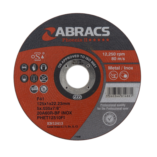 Abracs Phoenix II extra thin 125mm cutting disc