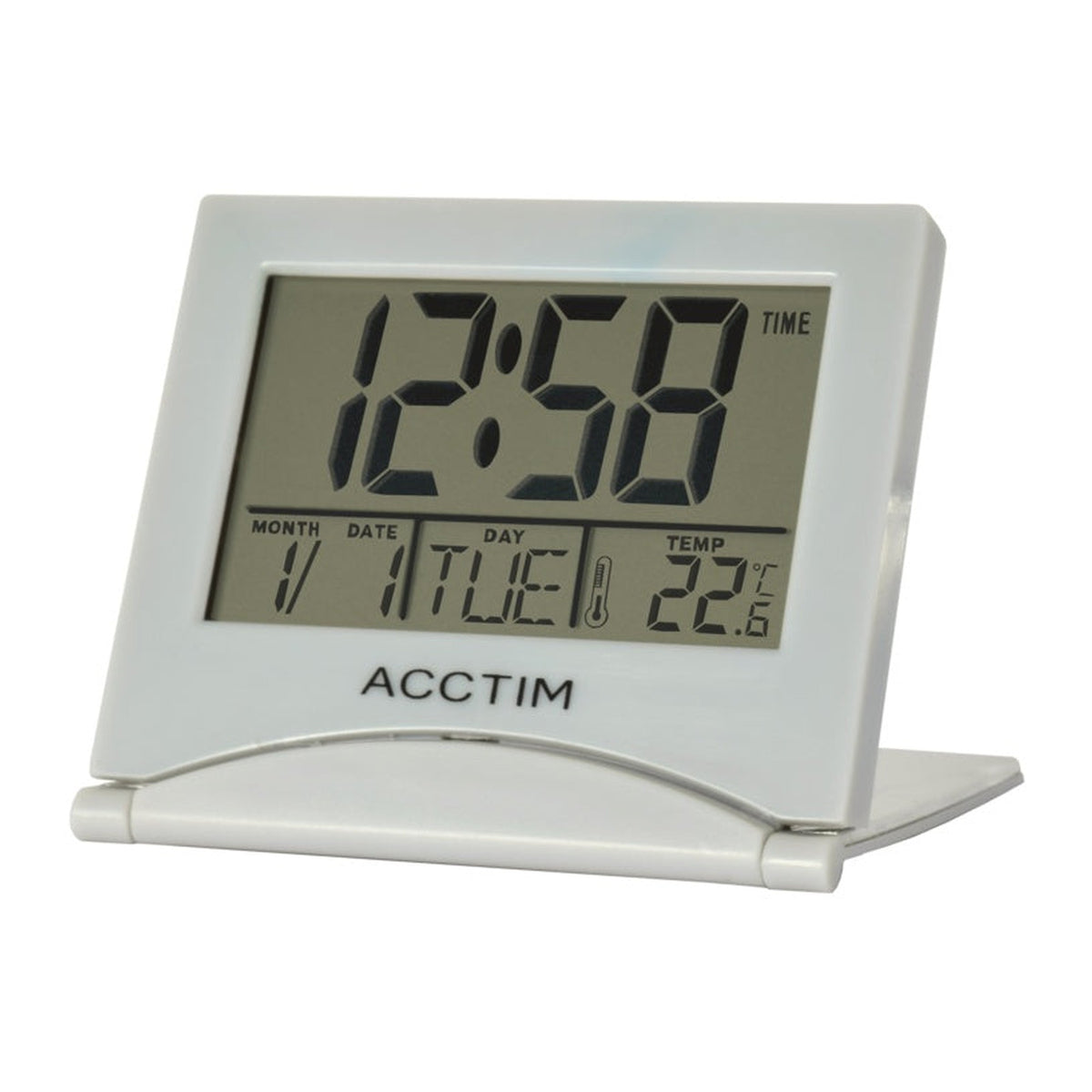 Acctim Mini Flip II travel LCD alarm clock