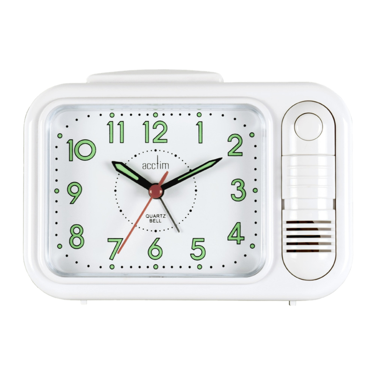 Acctim Sonnet white bell alarm clock