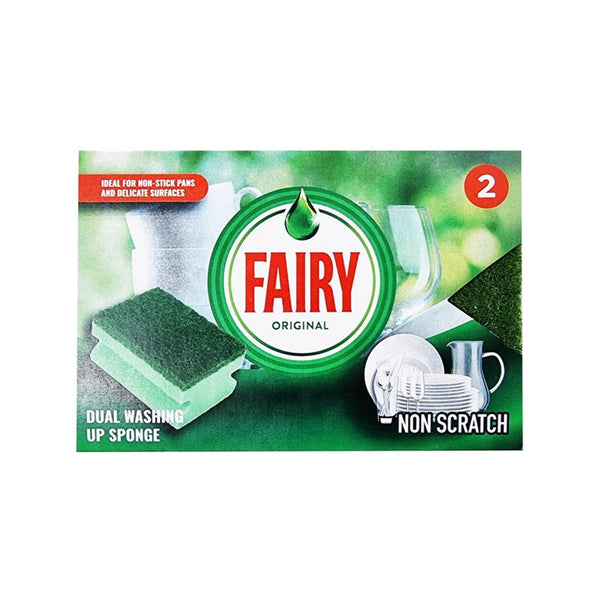 Pack of 2 Addis Fairy dual sponge scourers