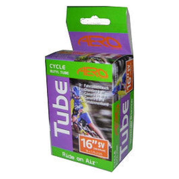 Aero Sport 16 inch butyl inner tube with Schrader valve