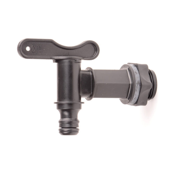 ALM black plastic water butt tap