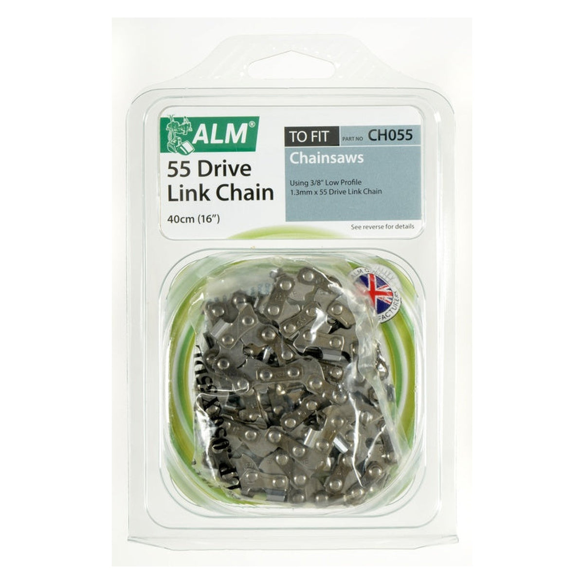 ALM 3/8 inch 55 drive link 16 inch chainsaw chain