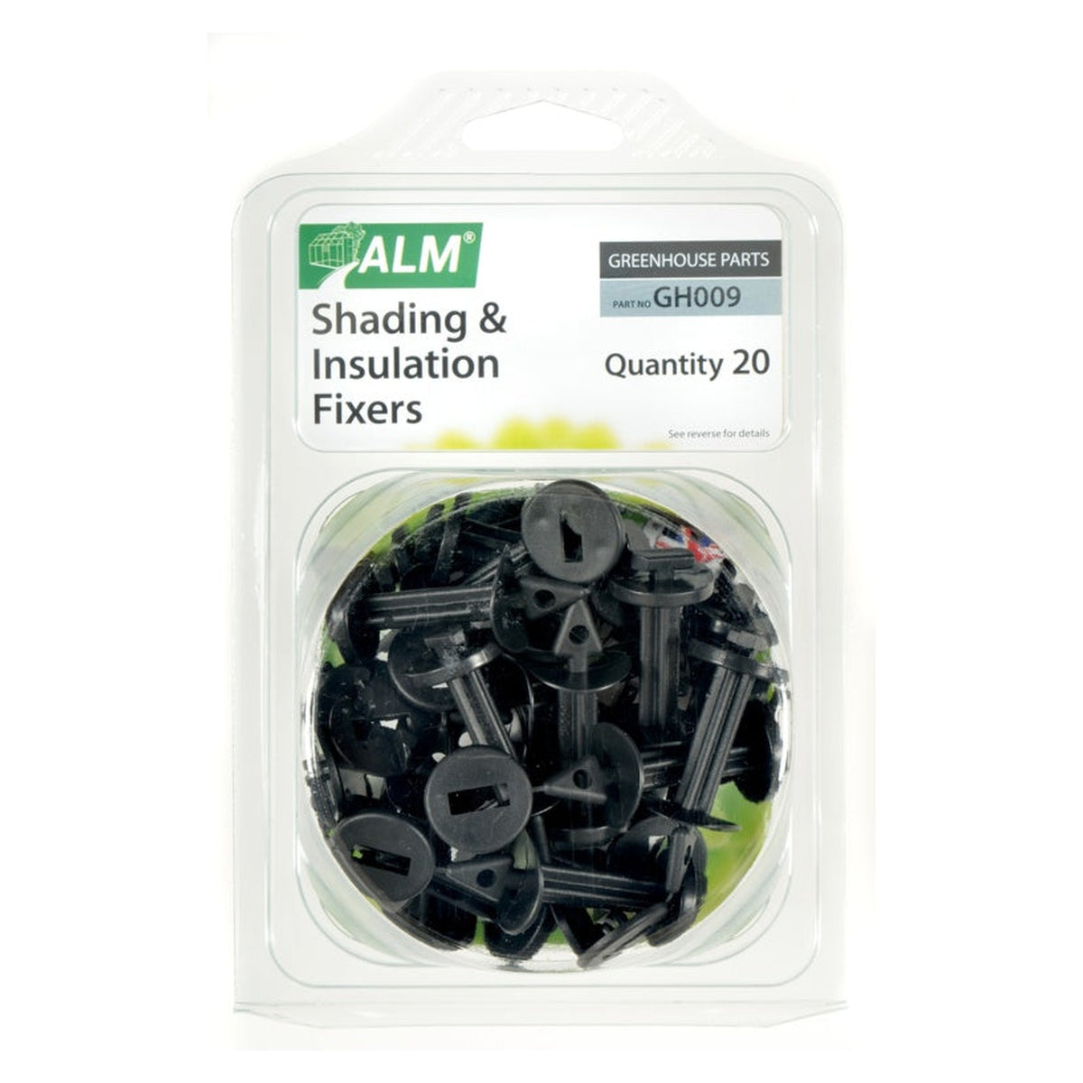 ALM greenhouse shading and insulation fixers pack of 20