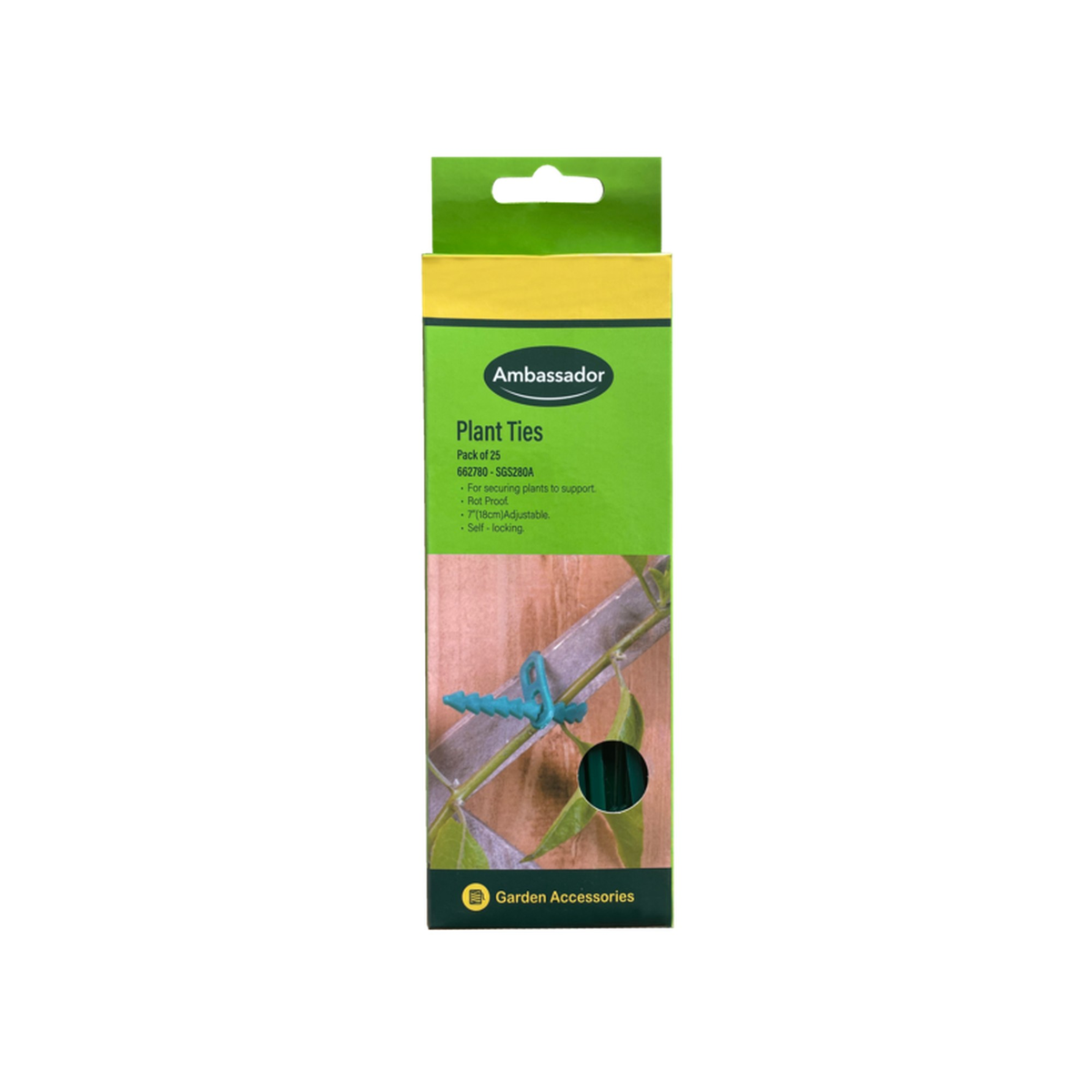 Ambassador 18cm adjustable plant ties, pack of 25