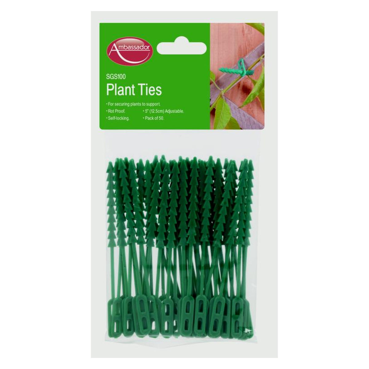 Ambassador pack of 25 adjustable plant ties