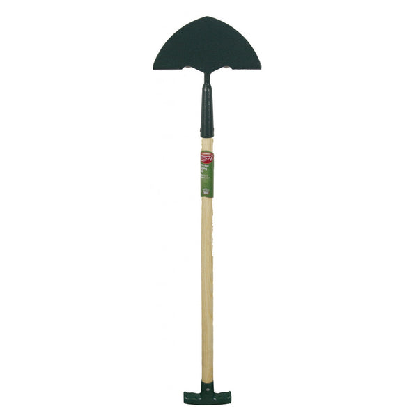 Ambassador carbon steel edging iron with wooden handle
