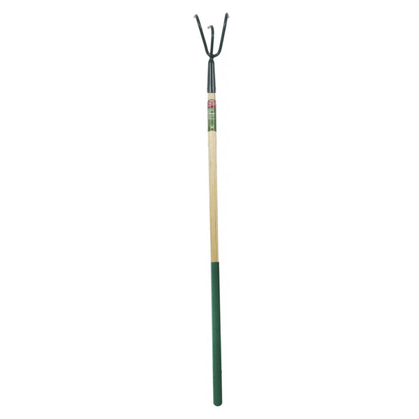 Ambassador long handle 3 prong carbon steel cultivator