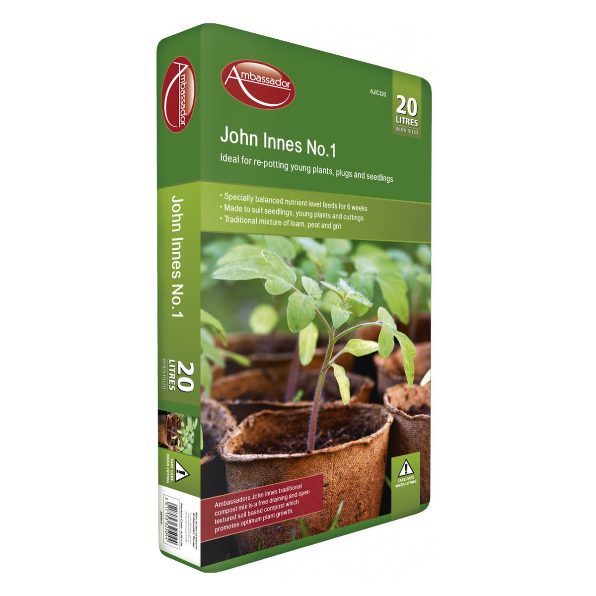 Ambassador John Innes No.1 compost 20L bag