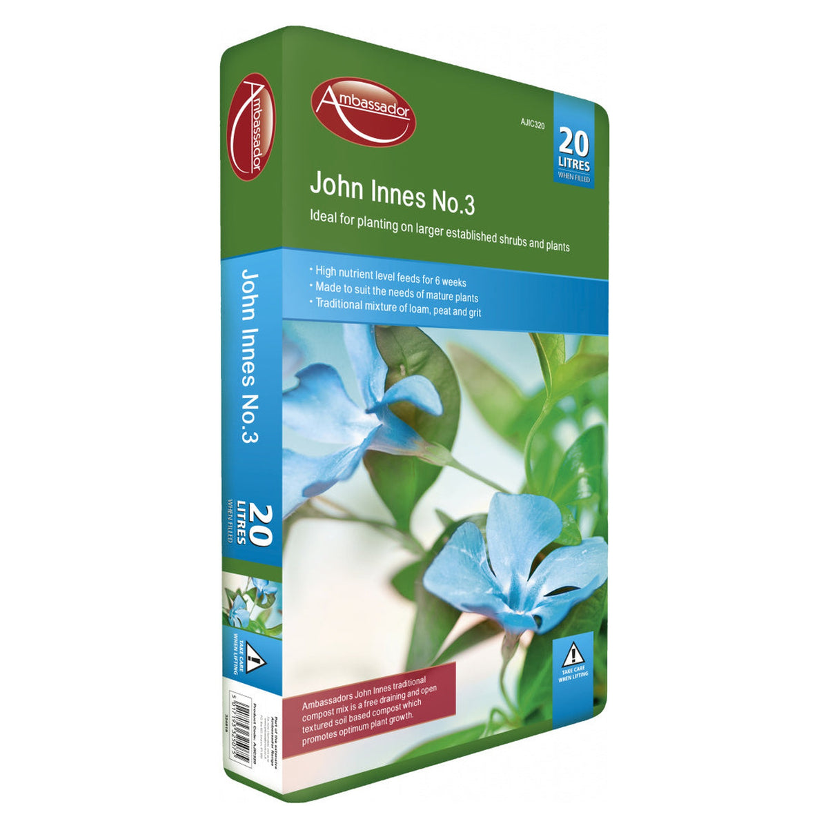Ambassador John Innes No.3 compost 20L bag
