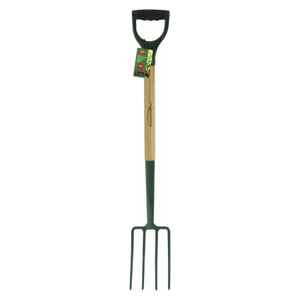 Ambassador carbon steel border fork with ash handle