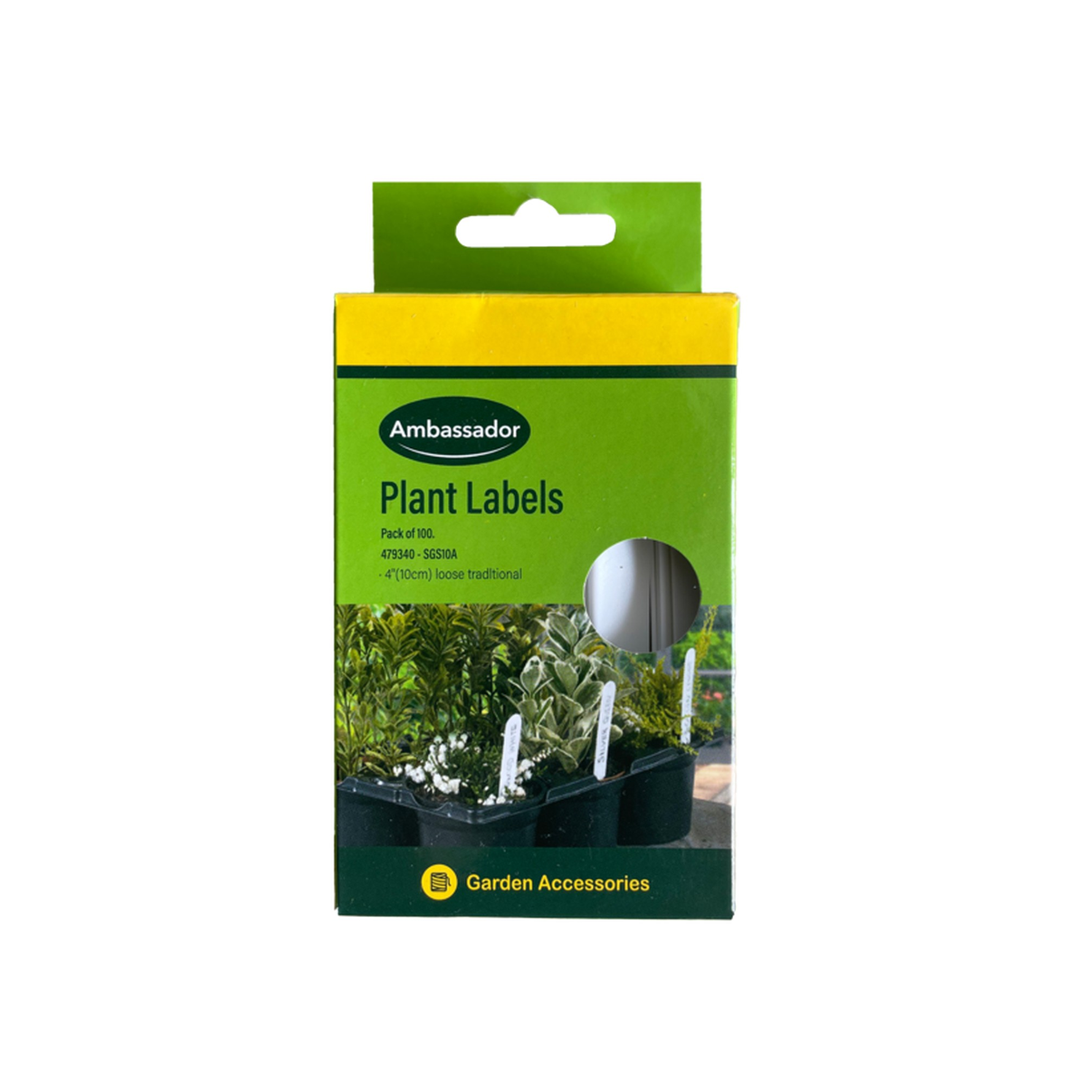 Ambassador 4 inch plastic plant labels pack of 100